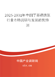2025-2031年中國(guó)丁基磺酰氯行業(yè)市場(chǎng)調(diào)研與發(fā)展趨勢(shì)預(yù)測(cè)