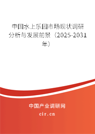中國水上樂園市場現狀調研分析與發展前景（2025-2031年）