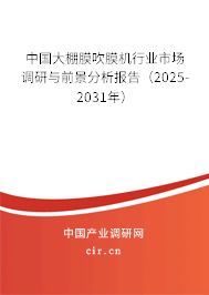 中國大棚膜吹膜機行業市場調研與前景分析報告（2025-2031年）