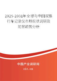 2025-2031年全球與中國雙路行車記錄儀市場現(xiàn)狀調研及前景趨勢分析