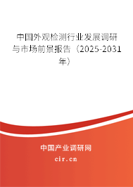 中國外觀檢測行業(yè)發(fā)展調研與市場前景報告（2024-2030年）