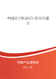 中國(guó)銑刀項(xiàng)目可行性研究報(bào)告
