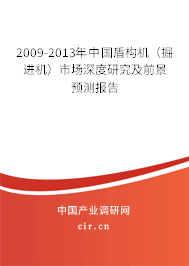 2009-2013年中國盾構機（掘進機）市場深度研究及前景預測報告
