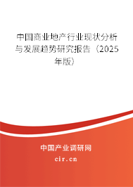 中國商業(yè)地產(chǎn)行業(yè)現(xiàn)狀分析與發(fā)展趨勢研究報告（2025年版）