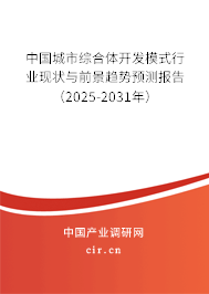 中國城市綜合體開發模式行業現狀與前景趨勢預測報告（2025-2031年）