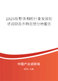 2025版整體櫥柜行業(yè)發(fā)展現(xiàn)狀調(diào)研及市場前景分析報告