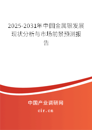 2025-2031年中國金屬銀發展現狀分析與市場前景預測報告