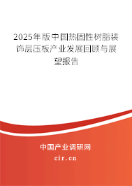 2025年版中國熱固性樹脂裝飾層壓板產業發展回顧與展望報告