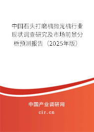 中國(guó)石頭打磨機(jī)拋光機(jī)行業(yè)現(xiàn)狀調(diào)查研究及市場(chǎng)前景分析預(yù)測(cè)報(bào)告（2025年版）