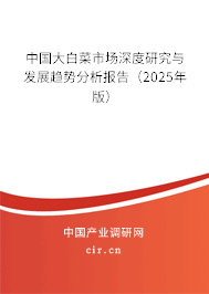 中國大白菜市場深度研究與發展趨勢分析報告（2024年版）