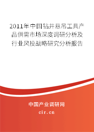 2011年中國鉆井懸吊工具產品供需市場深度調研分析及行業風投戰略研究分析報告 2011年中國鉆井懸吊工具產品供需市場深度調研分析及行業風投戰略研究分析報告