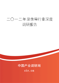 二〇一二年錄像帶行業深度調研報告