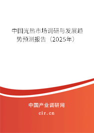 中國光熱市場調研與發展趨勢預測報告(2025年) 中國光熱市場調研與發展趨勢預測報告(2025年)