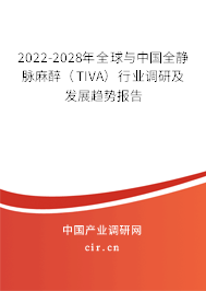 2022-2028年全球與中國全靜脈麻醉（TIVA）行業調研及發展趨勢報告