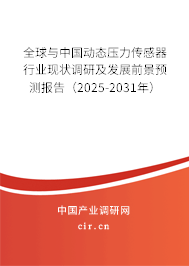 全球與中國動態壓力傳感器行業現狀調研及發展前景預測報告（2025-2031年）