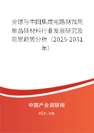全球與中國集成電路刻蝕用單晶硅材料行業發展研究及前景趨勢分析（2025-2031年）