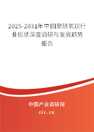 2025-2031年中國聚硅氧烷行業現狀深度調研與發展趨勢報告