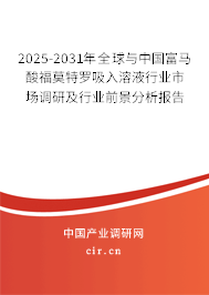 2025-2031年全球與中國富馬酸福莫特羅吸入溶液行業市場調研及行業前景分析報告
