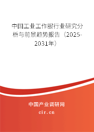 中國工業(yè)工作服行業(yè)研究分析與前景趨勢報告（2025-2031年）