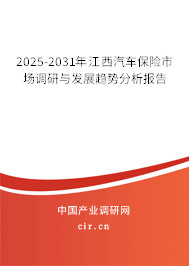 2025-2031年江西汽車保險市場調研與發展趨勢分析報告