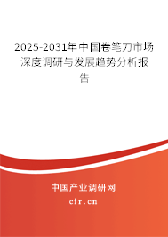 2025-2031年中國卷筆刀市場深度調研與發展趨勢分析報告