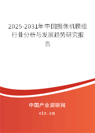 2024-2030年中國攝像機(jī)模組行業(yè)分析與發(fā)展趨勢研究報告