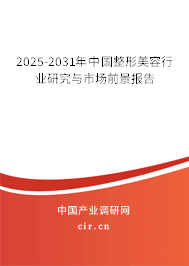 2025-2031年中國整形美容行業研究與市場前景報告