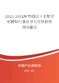 2025-2031年中國(guó)北斗衛(wèi)星導(dǎo)航模塊行業(yè)現(xiàn)狀與前景趨勢(shì)預(yù)測(cè)報(bào)告