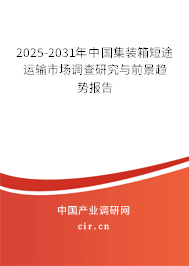 2025-2031年中國集裝箱短途運輸市場調查研究與前景趨勢報告