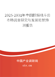 2025-2031年中國挖掘機斗齒市場調查研究與發展前景預測報告