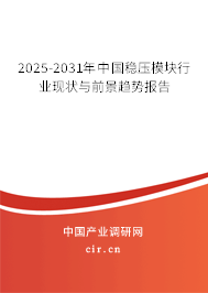 2025-2031年中國穩壓模塊行業現狀與前景趨勢報告