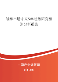軸承市場未來5年趨勢研究預(yù)測分析報(bào)告