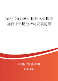 2025-2031年中國污水處理設施行業市場分析與發展前景