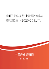 中國過濾板行業(yè)發(fā)展分析與市場前景（2025-2031年）