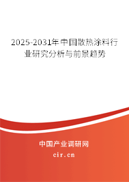 2024-2030年中國散熱涂料行業研究分析與前景趨勢