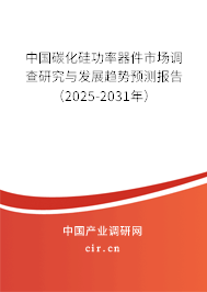 中國碳化硅功率器件市場調查研究與發展趨勢預測報告（2025-2031年）
