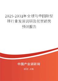 2025-2031年全球與中國新型磚行業發展調研及前景趨勢預測報告