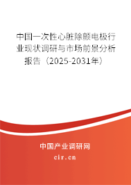 中國一次性心臟除顫電極行業現狀調研與市場前景分析報告（2025-2031年）