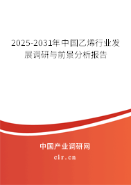 2025-2031年中國乙烯行業發展調研與前景分析報告