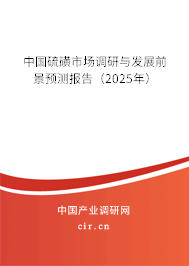 中國硫磺市場(chǎng)調(diào)研與發(fā)展前景預(yù)測(cè)報(bào)告（2025年）