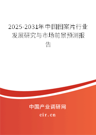 2025-2031年中國圖案片行業發展研究與市場前景預測報告 2025-2031年中國圖案片行業發展研究與市場前景預測報告