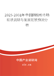 2025-2031年中國陰極粉市場現狀調研與發展前景預測分析