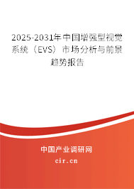 2025-2031年中國增強(qiáng)型視覺系統(tǒng)（EVS）市場(chǎng)分析與前景趨勢(shì)報(bào)告