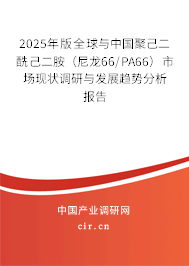 2025年版全球與中國聚己二酰己二胺（尼龍66/PA66）市場現狀調研與發展趨勢分析報告
