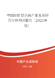中國軟性顯示器產業發展研究分析預測報告（2025年版）