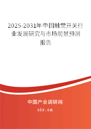 2025-2031年中國觸覺開關行業發展研究與市場前景預測報告
