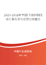 2025-2031年中國飛機拆解回收行業現狀與前景分析報告 2025-2031年中國飛機拆解回收行業現狀與前景分析報告