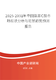 2025-2031年中國氨基C酸市場現(xiàn)狀分析與前景趨勢預(yù)測報告