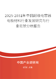 2025-2031年中國(guó)超級(jí)電容器電極材料行業(yè)發(fā)展研究與行業(yè)前景分析報(bào)告