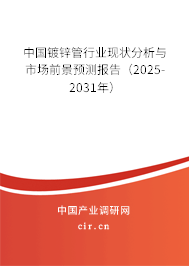 中國(guó)鍍鋅管行業(yè)現(xiàn)狀分析與市場(chǎng)前景預(yù)測(cè)報(bào)告（2025-2031年）